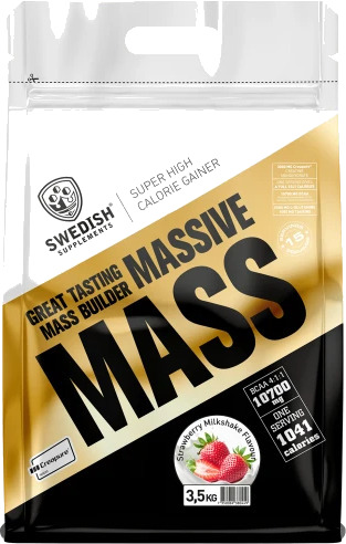 Swedish Supplements Massive Mass 3.5kg - Wild Strawberries Swedish Supplements Massive Mass 3.5kg - Wild Strawberries