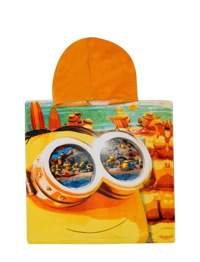 BrandMac Poncho Minions 50X100Cm 100% Cotton Multi/patterned 50X100CM