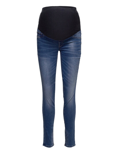 LINDEX Trousers Mom Dolly Tricot |Blå |44