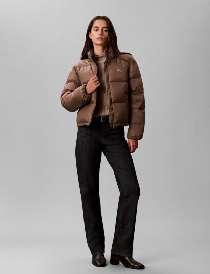 Calvin Klein Jeans Essential Mw Short Down Puffer Brown S