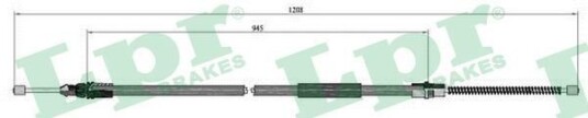 Tautrekk, håndbremse LPR C0705B Tautrekk, håndbremse LPR C0705B