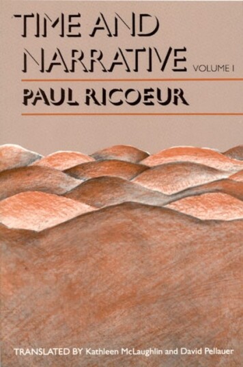 Time and Narrative, Volume 1 Time and Narrative, Volume 1