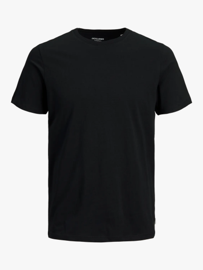 Jack and Jones Organic Basic Tee Short Sleeve O-Neck Sort XXL
