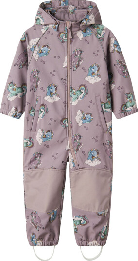 Name It Alfa08 Softshell Suit All Over Print Lilla 92