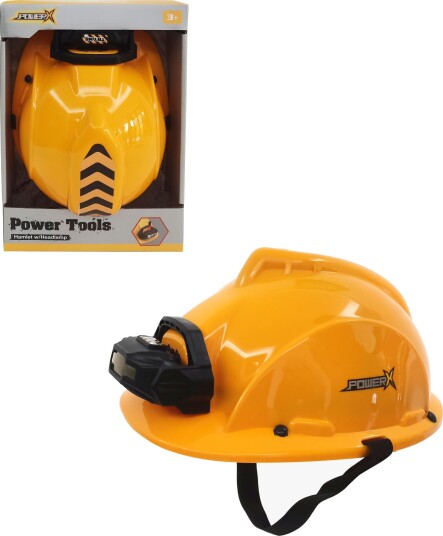Power X Construction Helmet w/Portable Headlamp