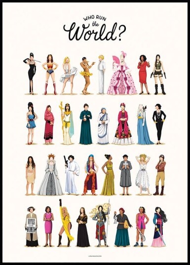 Who Run the World Plakat / 70x100cm