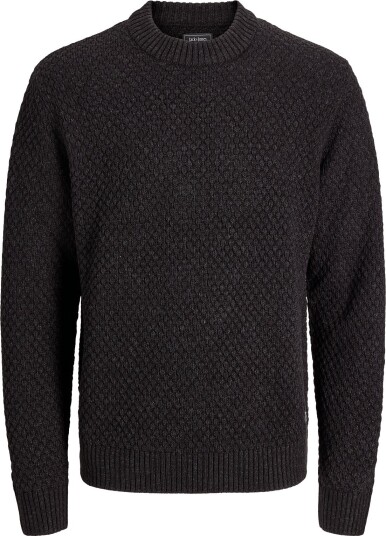 Jack & Jones Jjblake Knit Crew Neck Sn DARK GREY MELANGE S Jack & Jones Jjblake Knit Crew Neck Sn DARK GREY MELANGE S