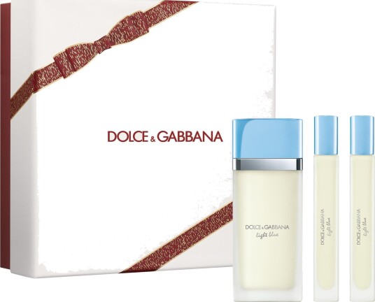 Dolce & Gabbana Light Blue Gavesett Parfyme Dame 50 ml + 2 x 10 ml Dolce & Gabbana Light Blue Gavesett Parfyme Dame 50 ml + 2 x 10 ml