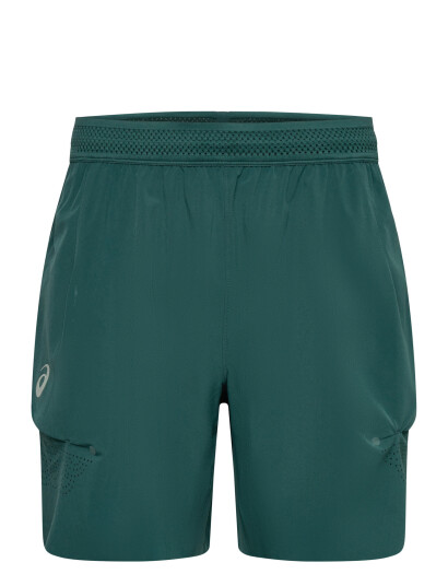Asics Match Laser Cut 7In Short Green XL