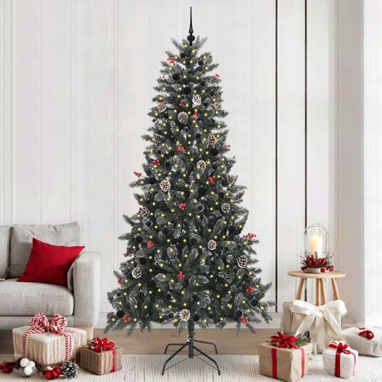  Kunstig juletre med 300 LED grønn 129,5 x 129,5 x 240 cm