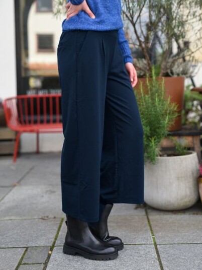 Kate Sus Wide Pant Cropped (Blå)