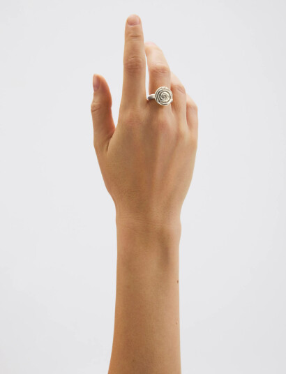 Pernille Corydon Rose Ring Silver 52