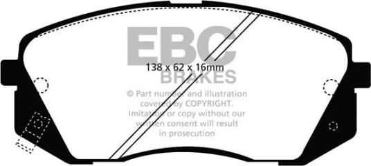 EBC Brakes DP21809 Bremseklosser