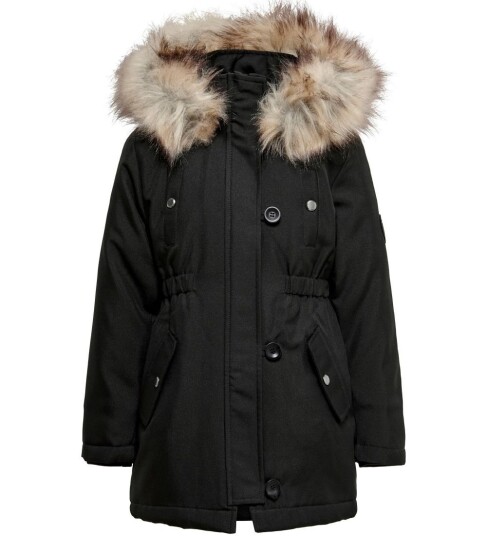 Kids Only Kogiris Life Fur Parka Otw Noos Black 140