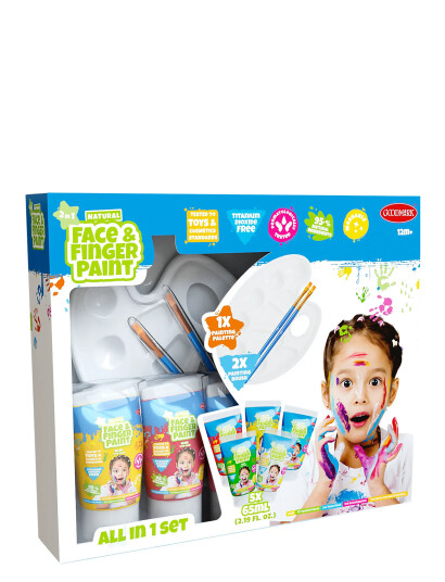 Face & Fingerpaint Alt I 1 Sett Multi Patterned One Size