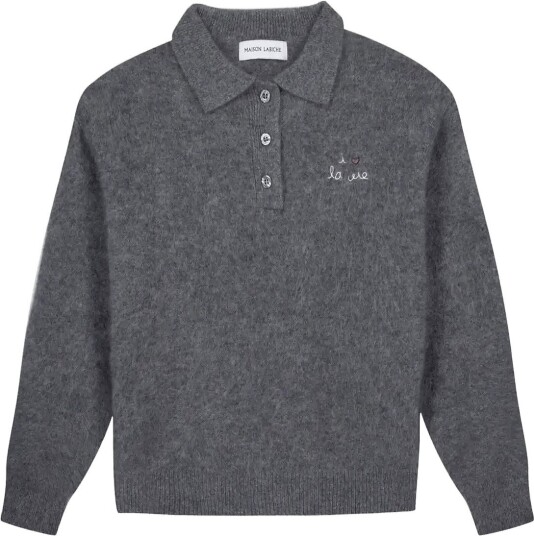 Maison Labiche Brazza I Love La Vie   Grey   XS