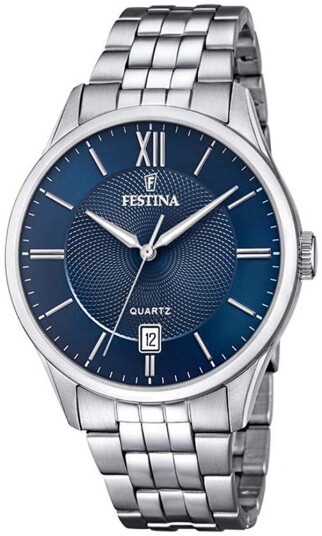 Festina Herreklokke F20425 2 Classic Blå/Stål Ø43 mm