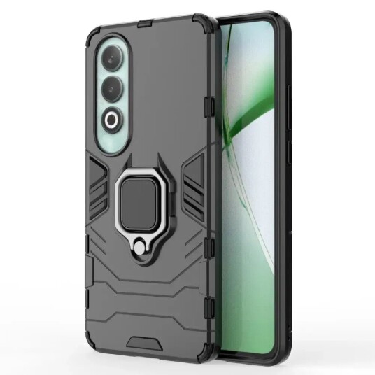 EIDERWOOD OnePlus Nord CE4 (5G) Hybrid Håndverker Deksel med Magnetisk Stativ - Svart EIDERWOOD OnePlus Nord CE4 (5G) Hybrid Håndverker Deksel med Magnetisk Stativ - Svart