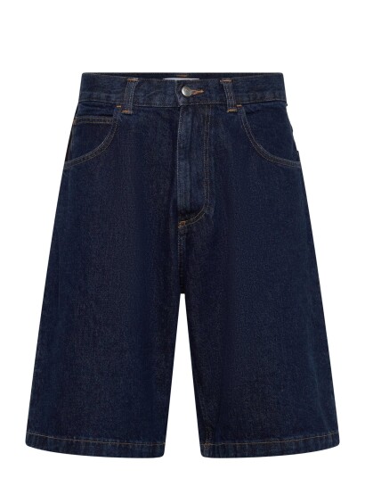 Edwin Worker Short Blue   Mid Marble Wash   Navy   36