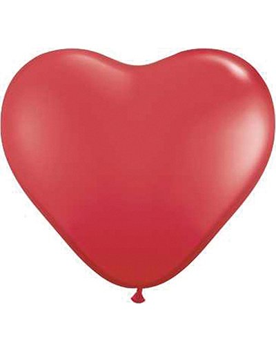 100 stk 40 cm Store Hjerteformede Røde Ballonger
