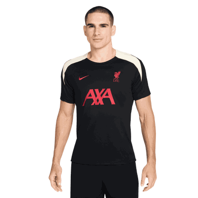 Nike Liverpool FC Strike Short Sleeve Top fotballtrøye herre Black L