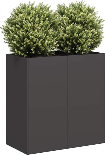  Plantekasse svart 80x40x80 cm kaldvalset stål