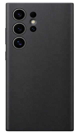 Samsung Galaxy S24 Ultra Vegan Lær Deksel Svart Samsung Galaxy S24 Ultra Vegan Lær Deksel Svart