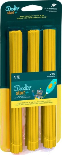 3Doodler Eco Filament Sitron 15 cm 2.5 mm 75 stk