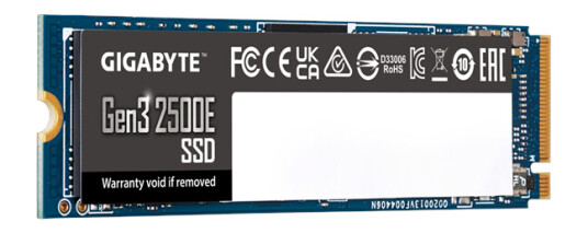 Gigabyte Gen3 2500E 1TB M.2 SSD PCIe 3.0 NVMe med 2400 MB/s Lesehastighet