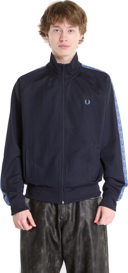 Fred Perry Contrast Tape Track Jkt   Grey   M