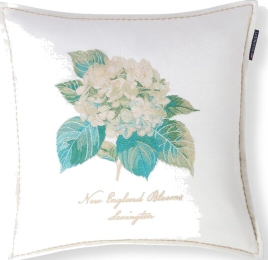 Lexington Home Floral Embroidered Linen/Cotton Pillow Cover - Cream - 50X50 Lexington Home Floral Embroidered Linen/Cotton Pillow Cover - Cream - 50X50
