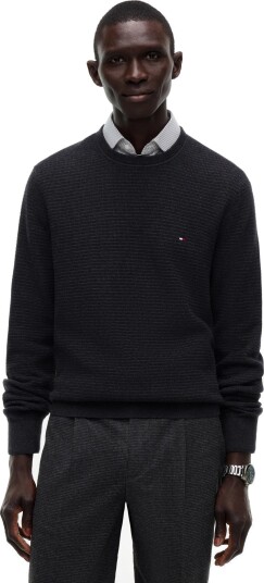 Tommy Hilfiger Pima Ctn Cash Structure Crewneck Grey M