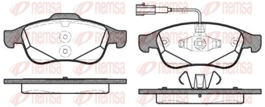 Bremseklosser REMSA 1248.02 Bremseklosser REMSA 1248.02