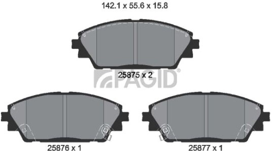 PAGID T2318N Bremseklosser