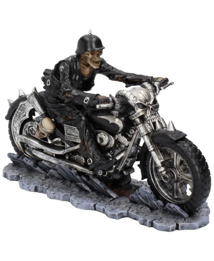 James Ryman Hell on the Highway Motorsykkelfigur med Skjelett 20 cm