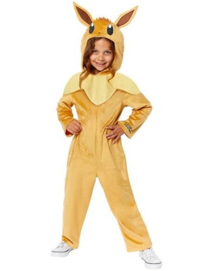 Amscan Lisensiert Eevee Kigurumi Kostyme til Barn 3 4 År