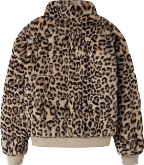 Name It Overgangsjakke NkfMila Humus/Leo Name It 12 år (152) Overgangsjakke Beige Brun Svart
