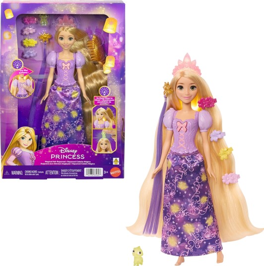 Disney Princess Motedukke Rapunsel med Hårtilbehør Disney Princess Motedukke Rapunsel med Hårtilbehør
