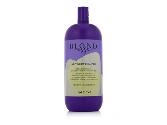 Inebrya_Blondesse No-Yellow Shampoo Shampoo For Blondt Bleket Stripete Og Grått Hår 1000Ml