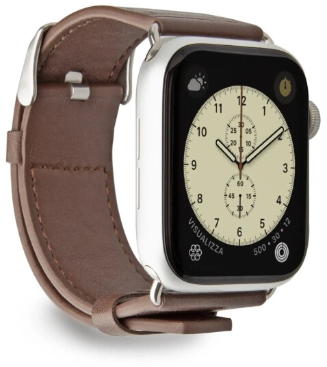 SBS Eco LÃ¦r Urrem til Apple Watch 42/44/45/49mm - Brun