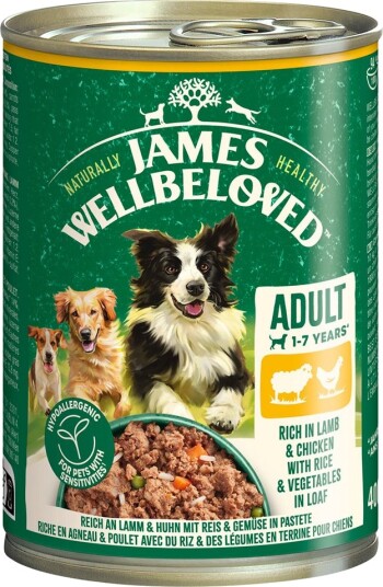 James Wellbeloved Våtfôr Hypoallergenic Adult Dog Og I Paté Kylling Lam 12 X 400 G