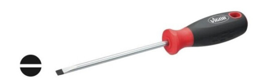 Vigor Vigor Værksted Kærv-Skruetrækker Klinge-Bredde: 6.5 Mm Klinge-Længde: 150 Mm Vigor Vigor Værksted Kærv-Skruetrækker Klinge-Bredde: 6.5 Mm Klinge-Længde: 150 Mm