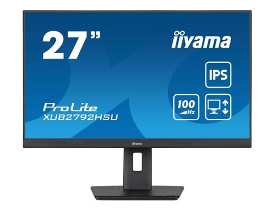Iiyama ProLite 27" PC-skjerm Full HD IPS 100Hz Sort Iiyama ProLite 27" PC-skjerm Full HD IPS 100Hz Sort