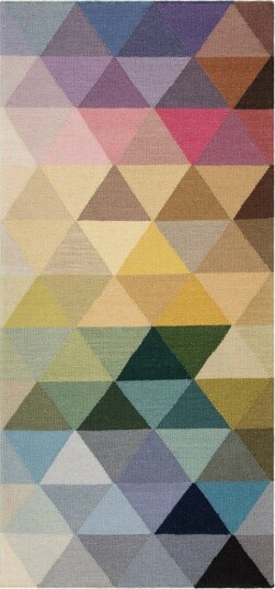 Riviera Ullteppe 80x240 cm Oval - Flerfarget