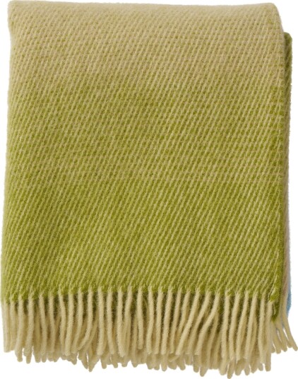 Klippan Yllefabrik Ullpledd 130x200 cm 100% lammeull Aurora Greenish Blue Klippan Yllefabrik Ullpledd 130x200 cm 100% lammeull Aurora Greenish Blue