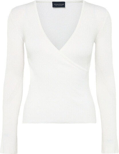 Lexington Clothing | Rib Knitted Lyocell Blend Wrap Sweater | L Lexington Clothing | Rib Knitted Lyocell Blend Wrap Sweater | L