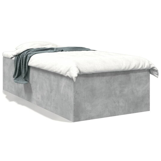 Sengeramme betonggrå 90x190 cm konstruert tre 8721102616136