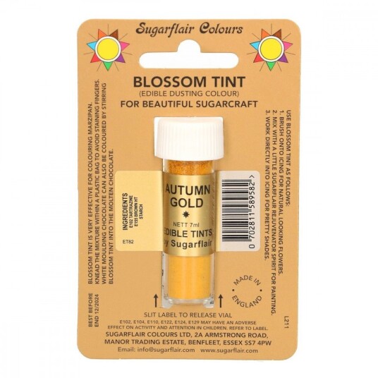 Sugarflair Pulverfarge Autumn Gold 7ml 
