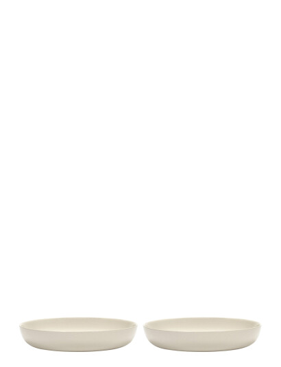 Serax Plate High White Pepper Black Feast By Ottolenghi Set/2 - White - Ø 22 CM