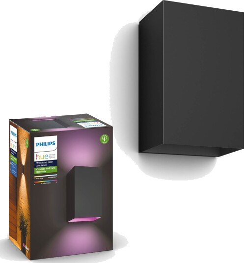 Philips Hue Resonate utendørs vegglampe sort 1615245 1615197 Philips Hue Resonate utendørs vegglampe sort 1615245 1615197